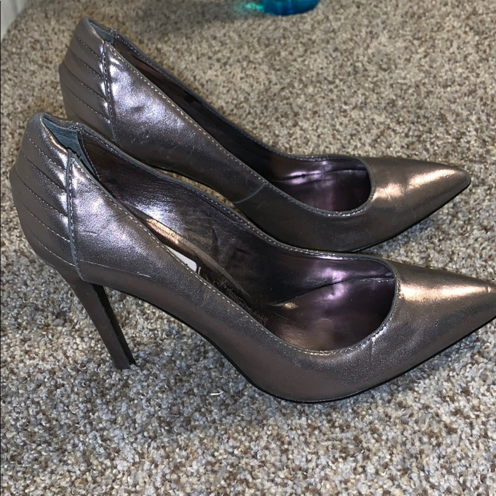 Pewter colored Steve Madden pump
